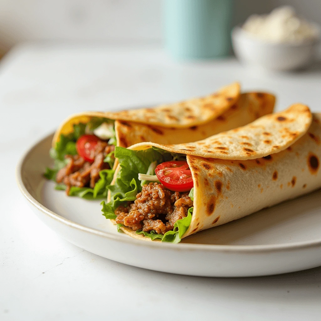 Healthy Crunch Wrap Supreme with Fresh Veggies and Lean Protein