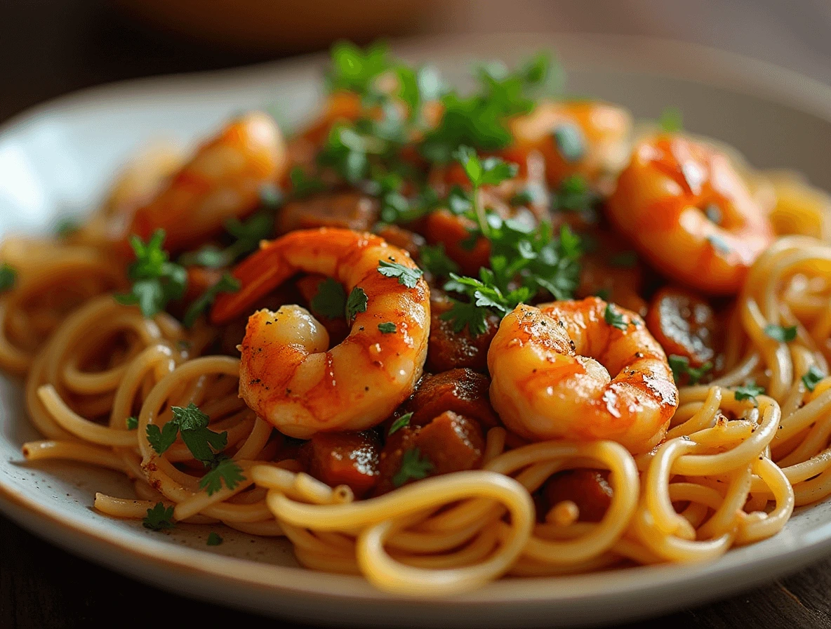Sizzling Jerk Shrimp in the Making – Step-by-Step Flavor Shrimp Sautéing in Jerk Seasoning for Pasta Recipe
