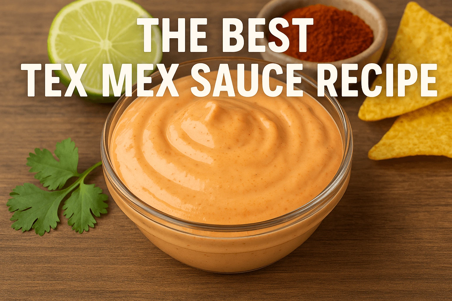 Spicy beef tacos topped with creamy Tex Mex sauce and fresh cilantro Tex Mex Sauce Drizzled Over Spicy Tacos