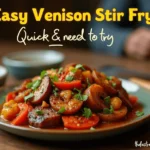 Cooking Venison Stir Fry in a Hot Skillet
